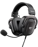 havit H2002d Gaming Headsets for PS4,PC, 53MM Drivers Surround Sound PS5 Headset with Mic Gaming Headphones with Mic Durable Aluminum Frame Valentines Gifts for Men