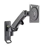 LCD Monitor Stand Aluminum Arm Bracket Silver 360 Rotate F120 17-27" Gas Spring Full Motion TV Wall Mount Bracket(Matte with STB1)