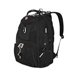 SWISSGEAR 1900 ScanSmart TSA Laptop Backpack Fits 17 Inch Laptop with RFID Protection and Tablet Pocket, Black, 19-Inch