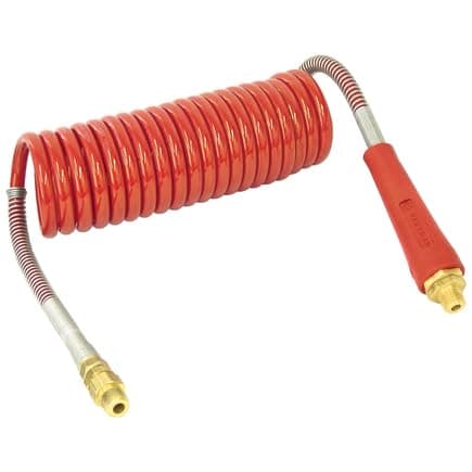 Tectran 16A15RH Air Brake Hose Assembly, Armor Flex HD Armo Coil, Red, 15 ft.
