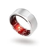 ZivaOne™ Essential Smart Ring – Titanium Health Monitor Ring | Waterproof Fitness Tracking Wearable Tech | Sleep & Heart Rate Insights | 10-Day Battery | iOS & Android