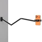 Wall Mount Phone Holder,Phone Holder for Desk Bed,3-Stage Aluminium iPhone Stand,Foldable Extendable Arms Heavy Duty Drilling Base,Compatible with 3.5~7.5" iPhone/HTC/LG/Huawei/Galaxy/Smartphones
