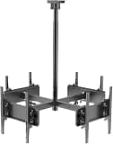 LNNW for 32-50 Inch TV Ceiling TV Mount - Four Sided Ceiling TV Mount Bracket, Telescopic Height Adjustment TV Mount for Most LED LCD Flat Curved Screen TVs & Monitors