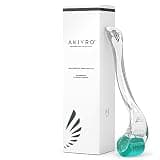 AKIYRO Derma Roller 0.30mm - Microneedle Roller with Storage Case - 192 Micro Needling Dermal Tool for Face, Beard, Scalp & Body - At Home Microneedling Skin Care for Women & Men (Green)