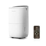 Smart Dehumidifier for Home & Basement, Up to 2000 Sq. Ft, 35 Pints (95°F, 90% RH), 37dB Ultra Quiet with Sleep Mode, App Control, Child Lock & Continuous Drain Hose Included