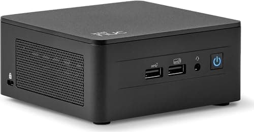 ASUS NUC 13 Pro Tall Mini PC Desktop, Intel Core i5-13420H (4.6GHz), 64GB RAM, 2TB Storage HDD, Ultra-Quiet Design, 4K Quad Display, USB, HDMI, Thunderbolt, Wi-Fi 6E, Bluetooth, RJ-45, Win11 Pro