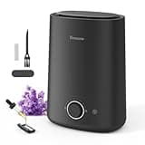 BREEZOME 5L Humidifiers for Bedroom, Ultrasonic Cool Mist Top Fill Humidifier & Essential Oil Diffuser, 360°Nozzle, Auto Shut-off, 50H Runtime, Quiet Humidifiers for Large Room, Baby Nursery, Plants