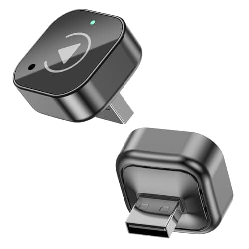 Wireless CarPlay & Android Auto Adapter USB-A, Standard Size CarPlay Wireless Adapter for iPhone & Android, Stable Connection, 5GHz WiFi, Auto Reconnect, Plug & Play, Includes USB-A to USB-C Adapter