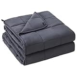 yescool Weighted Blanket for Adults (20 lbs, 48" x 72", Grey) Cooling Heavy Blanket for Sleeping Perfect for 140-160 lbs, Twin Size Breathable Blanket with Premium Glass Bead, Machine Washable