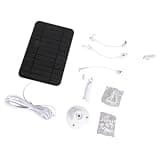 ENFONG Solar Panel for Observation Cameras with 3 Meter Cable and Adjustable Mount