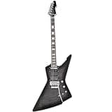 ZUWEI Peak03 6 String Solid Body Electric Guitar separation Humbucker Low Action 24 Stainless Steel Rounded Fret Edge, Passive Pick Ups Right Handed Professional Full Size Pearlescent Paint Action