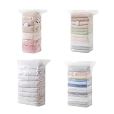 Travel Vacuum Bags,No Pump Vacuum Organizer | Compression Laundry Bags,for Travel Lugggage Suitcase Home Closet Wardrobe Dorm College