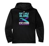 I Love Someone Teal-Purple Suicide Prevention Awareness Performance Hoodie