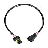 Omquot 9006 9005 Pre-Wired Copper Wire Adapter Cable for Conversion Fog Lights Headlight Plug and Play for Car Modification ABS Material 2 Pieces Left Right Wiring Harness
