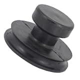 SOESFOUFU Sturdy Rubber Lifting Handle for Sound Bowl, Easy to Use Black Rubber Suction Handle Protecting Singing Bowls, Accessory for Meditation and Spiritual Practice