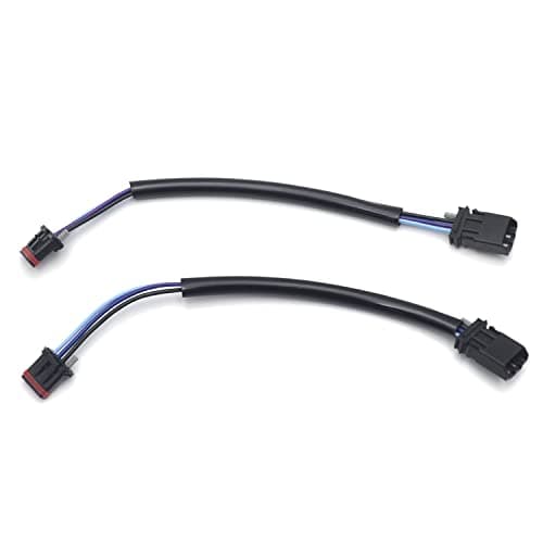 SKULL PIVOT 12" Front Turn Signal Light Flash Blinker Extension Relocation Kit Wire Kit Cables Compatible with 2016 2017 2018 2019 2020 2021 2022 H-D Motorcycle