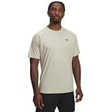 Under Armour Men's Velocity 2.0 Short Sleeve T Shirt, (290) Khaki Base / / Black, X-Large
