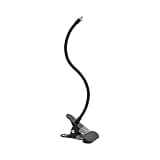 Holicfun Clip Mount for Ring, Blink, Eufy, Google Nest, Wyze, and Arlo Indoor Outdoor Cameras, 40cm Gooseneck Arm, Flexible Adjustment, Strong Clamp, Black