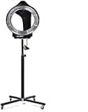 950w/1200w 3 in 1 Orbiting Wall Mount Hd LCD Display Hair Dryer Standing Professional Salon Hair Spa Color Processor Plate Heater,with Adjustable Timer and Temperature,Floor-Stand