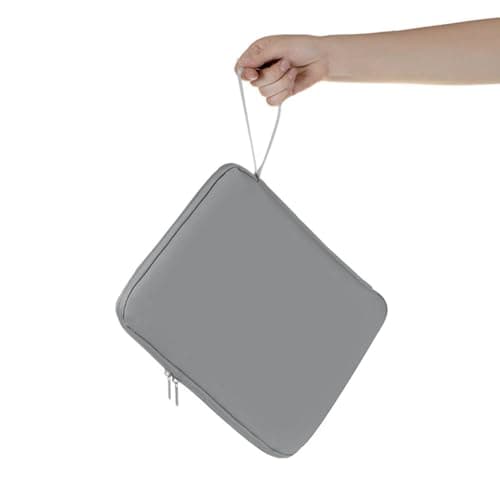 Tablet Case Package,Folder,Office Supplies Travel Bag,Zipper-Equipped Multi-Functional Bag(12.9 "Light Gray)