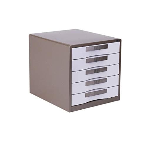 SDVantage 5-Layer Metal Filing Cabinet, with Lock Design, Desktop File Cabinet, for Office Supplies Storage, 2Colors (B1)