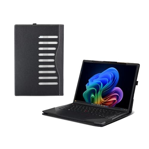Laptop Case for Lenovo ThinkPad L13 Gen 6 |ThinkPad L13 2-in-1 Gen 6 14"[Not Other Models] All Inclusive Drop Case PU Leather Inside Pocket Cover (Dark Gray)