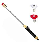 2026 New Pressure Washer Wand with 2 Nozzle Attachments, 2026 New Jet Nozzle for Garden Hose Power Washer Wand Hydro Jet High Pressure Washer Tools (Black)