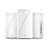 TP-Link Deco 7 Elite BE85 Tri-Band WiFi 7 BE22000 Whole Home Mesh System - 12-Stream 22 Gbps, 2X 10G + 2X 2.5G Ports, Wired Backhaul, 8X High-Gain Antennas, VPN, HomeShield, Free Expert Help (3-Pack)