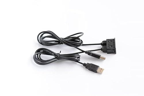 Edinstry Car Universal DIY Extension Cable Switch Seat Dual USB Interface Charging USB Alpine Pioneer