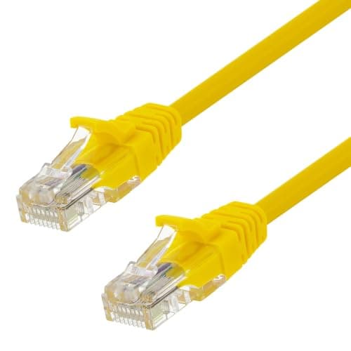 NavePoint Patch Cable, CAT5e, UTP, 24AWG/7 * 0.18 MM, 5 Ft, 10 Pack, Yellow