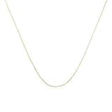 Haus of Brilliance Solid 10K Yellow Gold 1/2 mm Slim and Dainty Rope Chain Necklace, Unisex Chain - Size 18" Inches