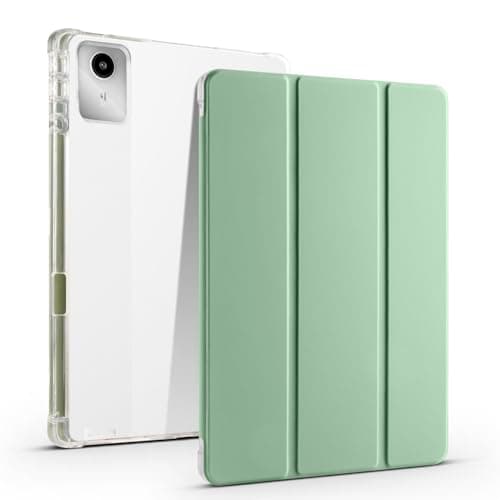Compatible with Lenovo Legion Y700 8.8" 2th/3th (TB-321FU/TB-320FC) 2025/2023 Full Protective Transparent Back Stand Case[Pen Holder],Shockproof Stand Case Cover with Auto Wake/Sleep,Mint Green