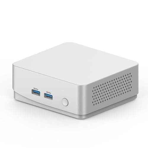 Korsyne Mini PC AMD Ryzen 3 3200U (Up to 3.5GHz), 8GB RAM 256GB M.2 SSD,4K Dual Display with 2×HDMI, WiFi 6/BT5.2,1000M RJ45,Compact Mini Desktop for Office/Home