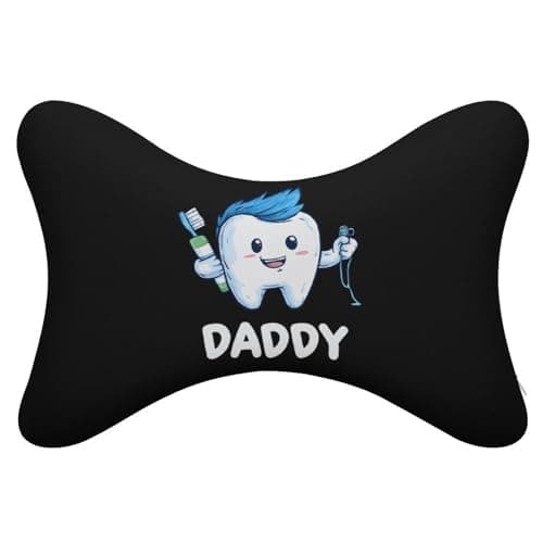 Daddy Tooth Universal Car Pillow Set Soft Comfortable Auto Neck Pillow Headrest Pillows for Neck Support