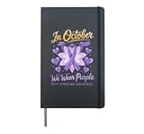 In October We Wear Purple Rett Syndrome Awareness Hardcover Journal, Black