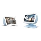 Like-New Amazon Echo Show 5 (newest model) with Adjustable Stand with USB-C Charging Port | Cloud Blue