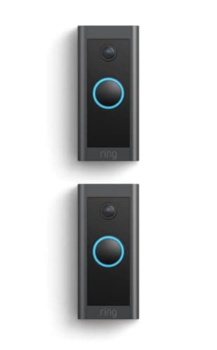 Ring Video Wired Doorbell, Home or business security, Two-Way Talk, advanced motion detection, HD camera and real-time alerts to monitor your front door (wiring required), 2-pack