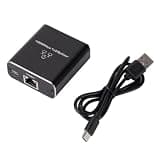 Gigabit Ethernet Splitter 1 to 2 - Network Splitter with USB Power Cable, RJ45 Internet Adapter 1000Mbps High Speed for Cat 5/5e/6/7/8 Cable [2 Devices Networked Simultaneously]