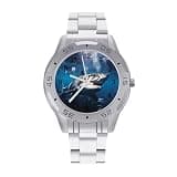 NTVOWPZO Three-Hand Analog Stainless Steel Watches for Men Easy Reader