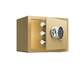 fireproof safe Small Safes Electronic Home Mini Safe Box with Digital Keyboard for Jewelry Cash Passports Home Hotel Office(Gold)
