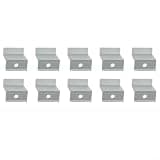 Photovoltaic End Clamps for Solar Panels 30mm 35mm 40mm 45mm Frame, Lightweight Aluminum Mounting Hardware with Strong Toughness for Home Garden Roof Systems(35mm)