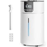 AreShark 4.2 Gal/16L Humidifier Large Room, Cool Warm Mist 2000ft² Whole House Air Humidifiers for Bedroom, Plants, Adults, 60H Runtime, Humidity Setting, Easy to Clean, Top Fill, Extension Tube