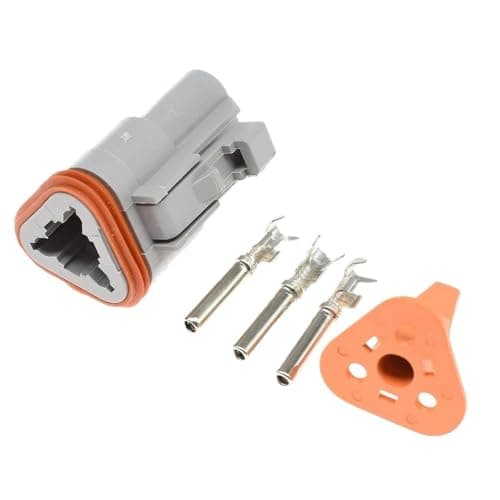 1-20 Sets Series 3 Pins Water Proof Male Female Electrical Wire Connector Plug 06-3S 04-3P 22-16AWG(Female Set,1Set)
