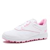 Reebok Course Ease Spikeless Womens Golf Shoes, White/Pink/Pink, 10.5