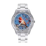 NTVOWPZO Three-Hand Analog Stainless Steel Watches for Men Easy Reader