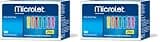 Ascensia MICROLET Lancets for Glucose Blood Testing 28-Gauge Silicone-Coated, Multi-Colored, Sterile, Single Use Lancets for Diabetes Blood Glucose Testing, 100 Count (Pack of 2)