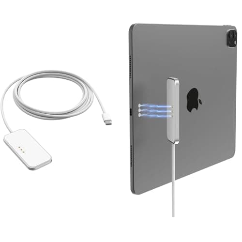 Magnetic Wireless Charger for iPad Air 13(M2/M3/M4) ONLY & iPad Pro 12.9inch(3rd/4th/5th/6th),27W Fast Charging Smart Connector Charger,with USB-C Cord Cable