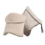 Trtl Pillow Air – Scientifically Proven Travel Pillow with Premium Head & Neck Support – Breathable 100% Cotton Fabric for a Cooler Feel – for Airplane Travel – Machine Washable – Sand Beige