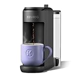 Keurig K-Mini Mate Plus Single-Serve K-Cup Pod Coffee Maker, Compact, 3 Cup Sizes, Brew Over Ice and Strong Button Features, 50 oz Removable Reservoir, Matte Black