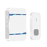 YXYFDCL Communication Electronic Doorbell 2 Drag Waterproof Buttons for Long-Distance Black